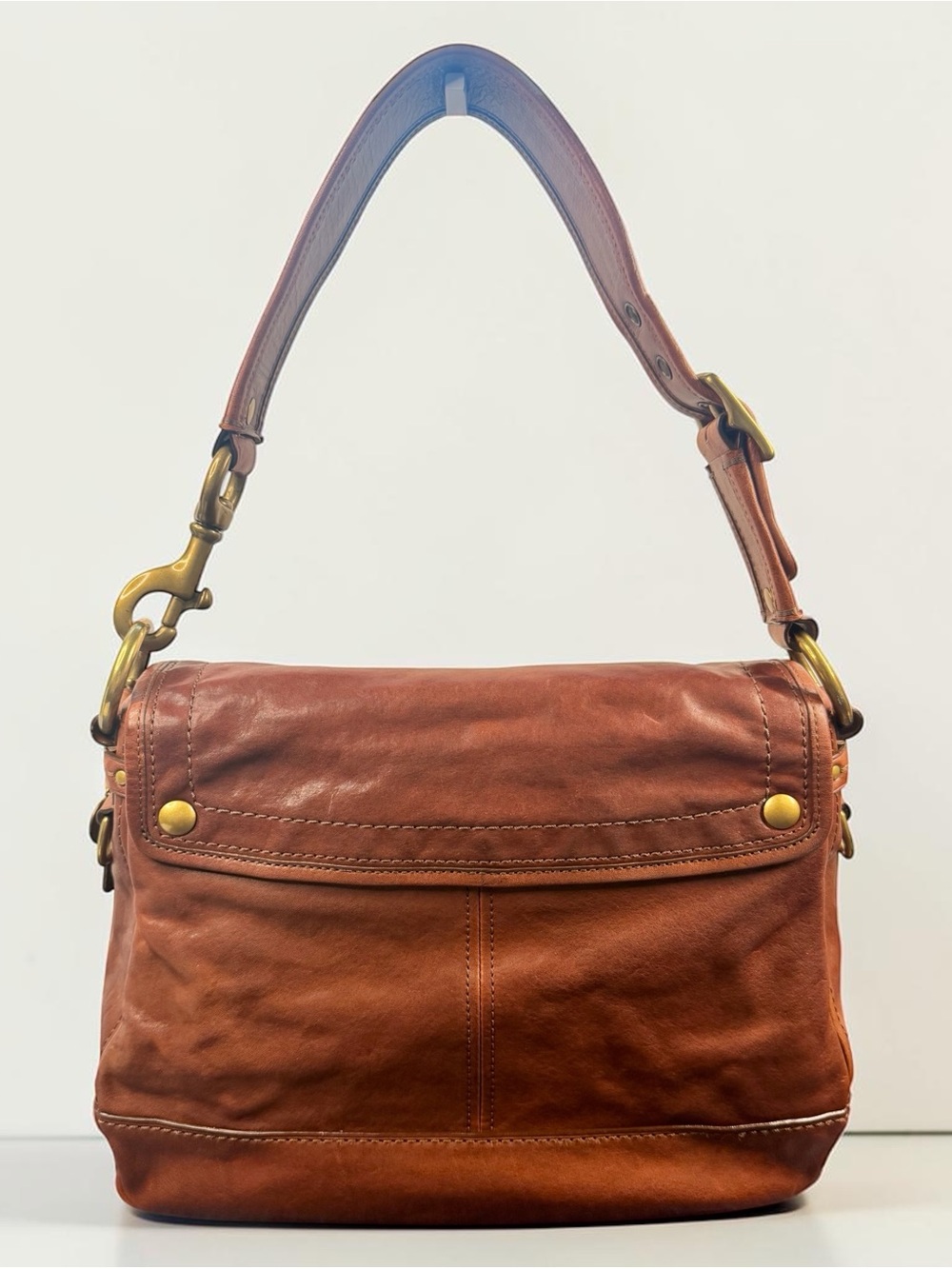 Vintage Coach 65th Anniversary Legacy Ali Flap Bag 11134 - Vachetta Leather - Picture 4 of 16
